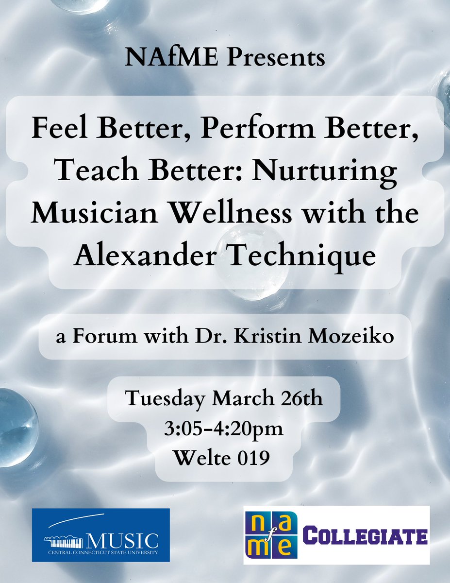 CCSU_Music's tweet photo. Our NAfME chapter is hosting some amazing forums this week and next! #ccsumusic #musiceducation #nafme #nafmecollegiate #nafmechapter #cmea https://t.co/cH6ygK93WG