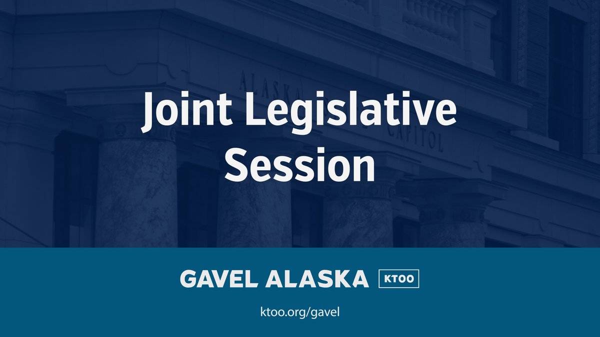 GavelAlaska's tweet photo. Happening now: The Joint Legislative Session to consider an override of the governor's veto is underway. Watch live on KTOO 360TV or here => https://t.co/QWD7vIUpIv
#akleg https://t.co/DkKeio0kIU