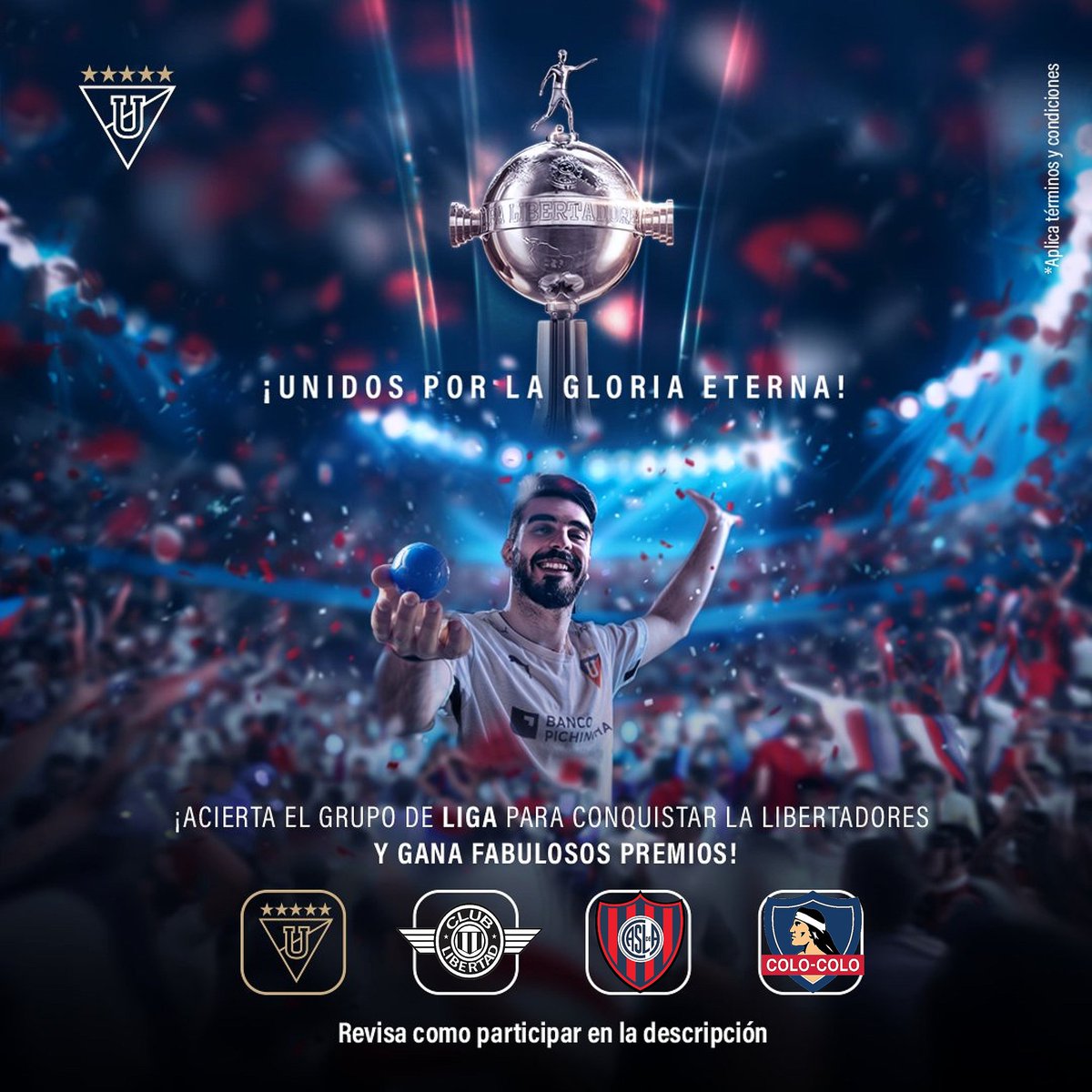 leoready_'s tweet photo. @LDU_Oficial @Libertadores @SteveenGuerra @SandovalMauric Vamos ! 🏆 https://t.co/DGQTD7QzW1