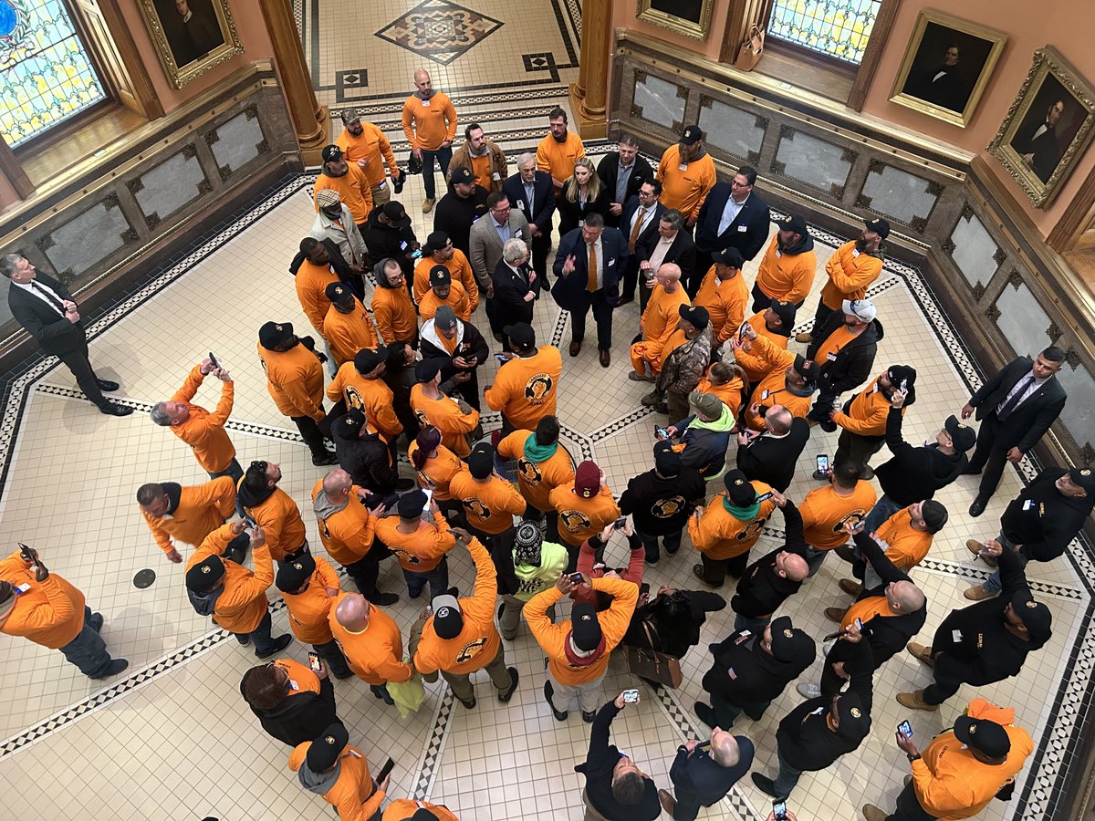 GovMurphy's tweet photo. Excited to join @LiUNAEasternReg members today at the State House as they advocated for successful TTF passage!
New Jersey will always stand with the hardworking men and women of organized labor — the backbone of our middle class. https://t.co/KUgCt5IKba