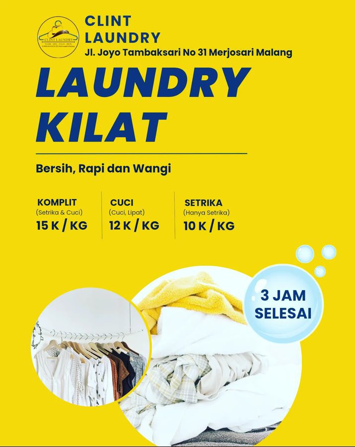 ClintLaundry's tweet photo. Laundry kilat 3 jam selesai

#RoyalAnnouncement 
#KateMiddleton 
#ramadan2024 
#laundrymalang
#laundryexpressmalang
#infomalang
#malang
#mahasiswamalang
#BBMzanzi 
#SEONGHWA 
#laundrysepatu
#cucisepatu
#mahasiswaub
#mahasiswaum
#mahasiswauinmalang
#umm
#ub
#polinema
#unisma
#um https://t.co/VgbWX1nBRF