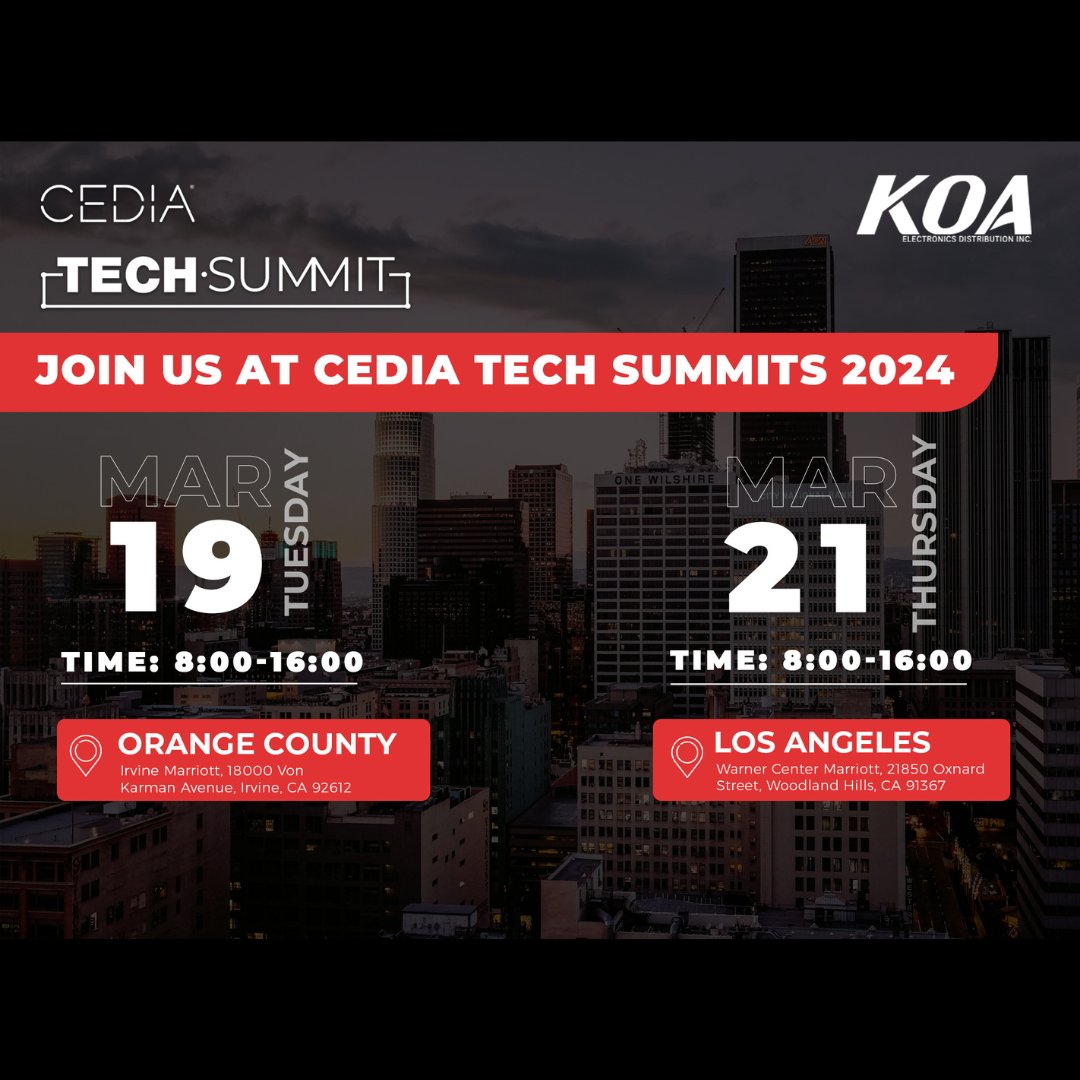koaedi's tweet photo. @CEDIA #Techsummits this week! We'll be there! 
Let's catch up! 

Stop by our table and enjoy some freebies! 

#cedia #techsummit2024 #techsummit24 #cediatechsummits #networking #security #homeautomation #audiovisual #AV https://t.co/21EZmZpoll