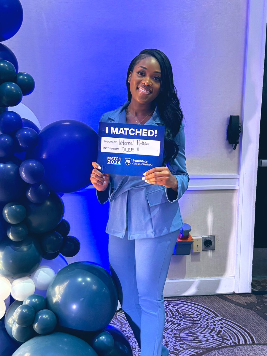 Words alone cannot explain the joy I felt in this moment. I am SO EXCITED to be training at the best internal medicine residency program with the best people. Can't wait to meet my co-residents &amp; the rest of the #DukeFam. What a dream come true💙 <a href="/IMResidencyDuke/">Duke IM Residency</a> #Match2024