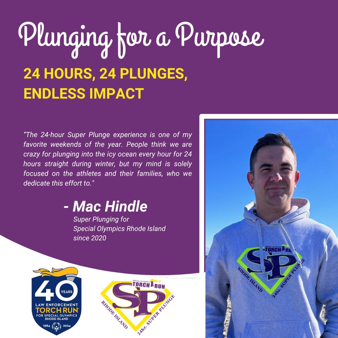 Dive into our ongoing Plunging for a Purpose series with Super Plunger Mac Hindle! Known for his cool, calm nature as a Police Officer with the Hopkinton Police Department, Mac finds pure joy in every moment of the Super Plunge experience. Why does he love it so much? Just like…