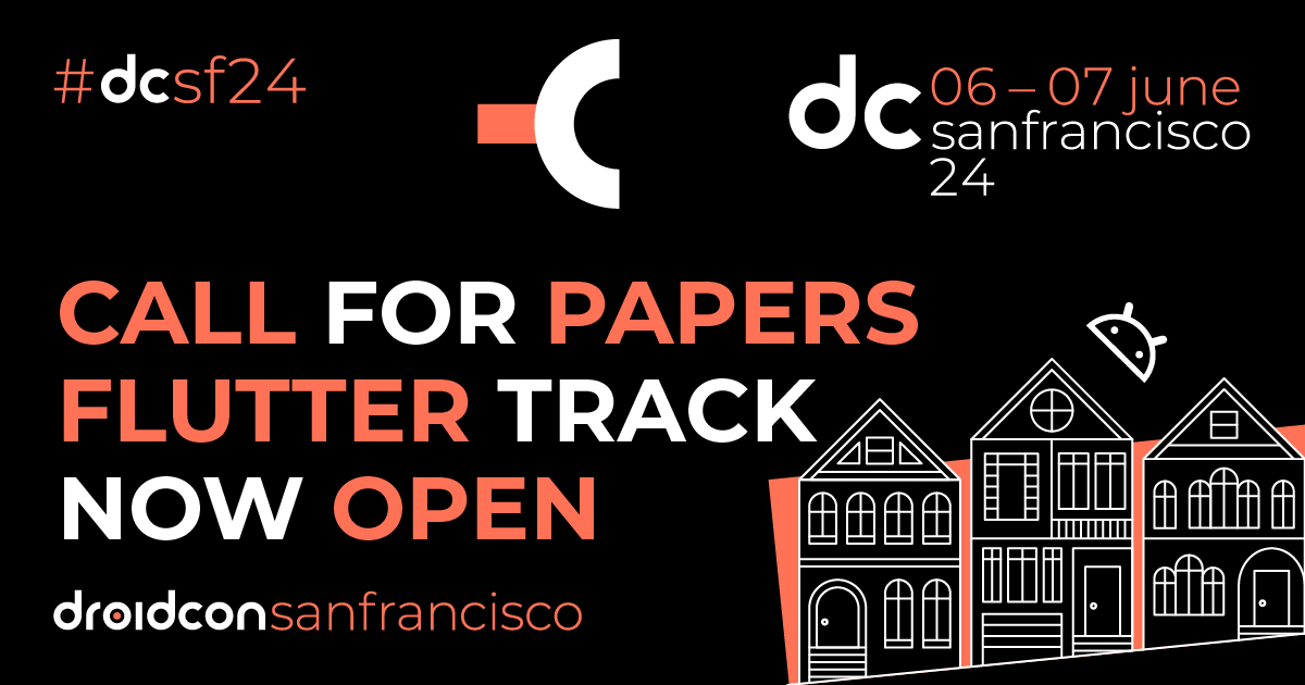 Calling all #FlutterDevs📢 🌉 #dcsf24 is adding a special #Flutter track to the lineup. It's your chance to showcase your expertise & connect with peers. Don't miss out, submit your talk proposals today! sessionize.com/droidcon-san-f…