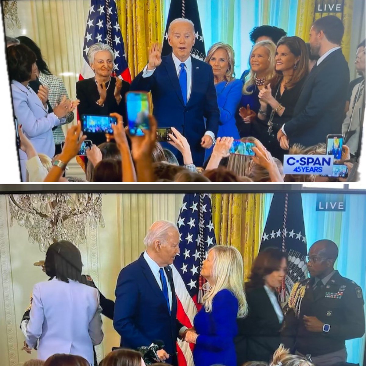 As a scientist devoting her time on women's health, so wonderful to witness Biden’s Women's Health Research Initiative! Amazing to see my role model, Dr. Susan Blumenthal to be recognized on stage for her pioneering work in exposing the inequities in women’s health❤️ Onward!
