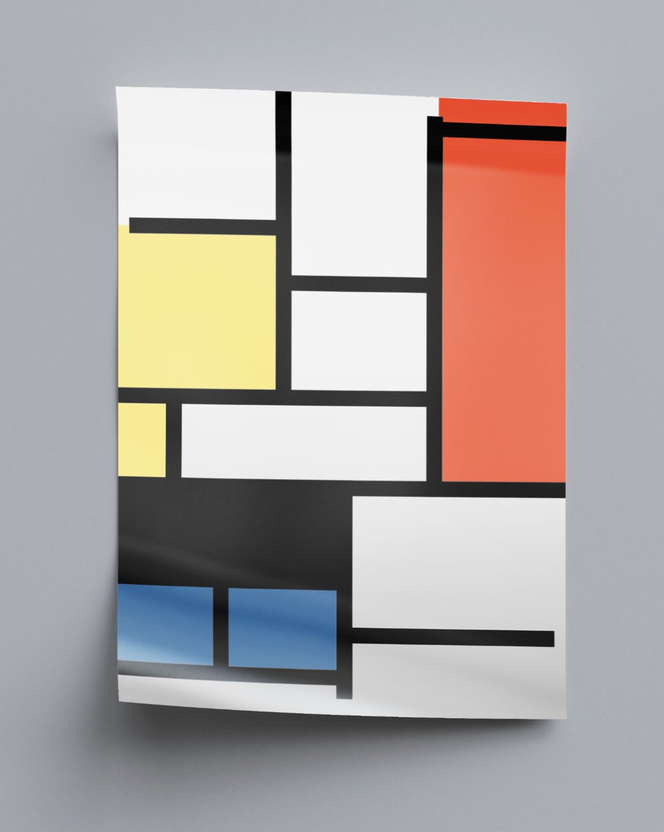 TrevillDesign's tweet photo. 🖼️✨  
Embrace the playful vibes of this iconic style, featuring bold lines and vibrant colors that are sure to make a statement in any room. Whether you're a seasoned art lover or just looking to add a pop of fun to your décor, this print is a must-have! https://t.co/CA13o96YAg