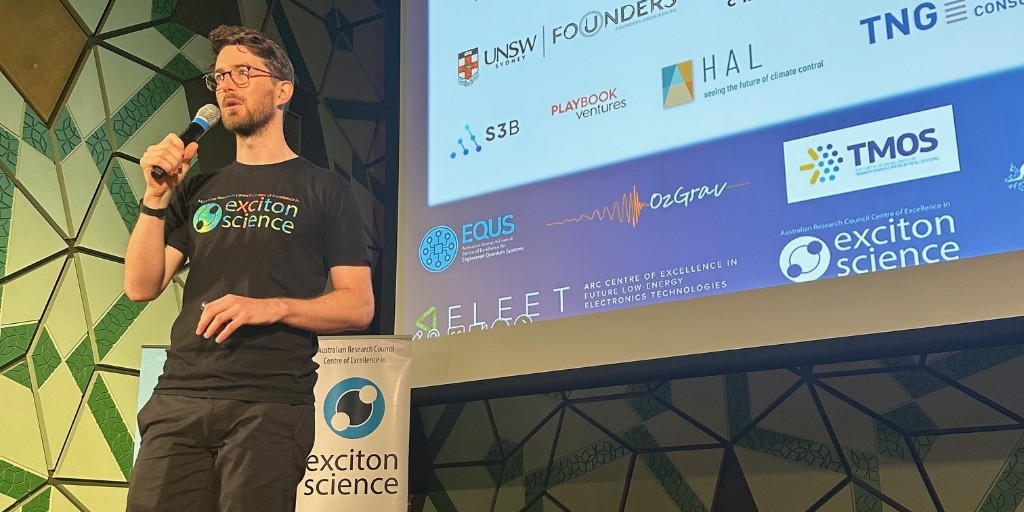 BetterFuturesAUS (@futuresaus) on Twitter photo We're underway here at <a href="/RMIT/">RMIT University</a>'s Storey Hall!
Nick Kirkwood of <a href="/excitonscience/">Exciton Science</a> and our facilitator Myles Tehan from Hack Days Australia are taking participants through the exciting challenges and activities ahead.
#BetterFutures We're underway here at <a href="/RMIT/">RMIT University</a>'s Storey Hall!
Nick Kirkwood of <a href="/excitonscience/">Exciton Science</a> and our facilitator Myles Tehan from Hack Days Australia are taking participants through the exciting challenges and activities ahead.
#BetterFutures