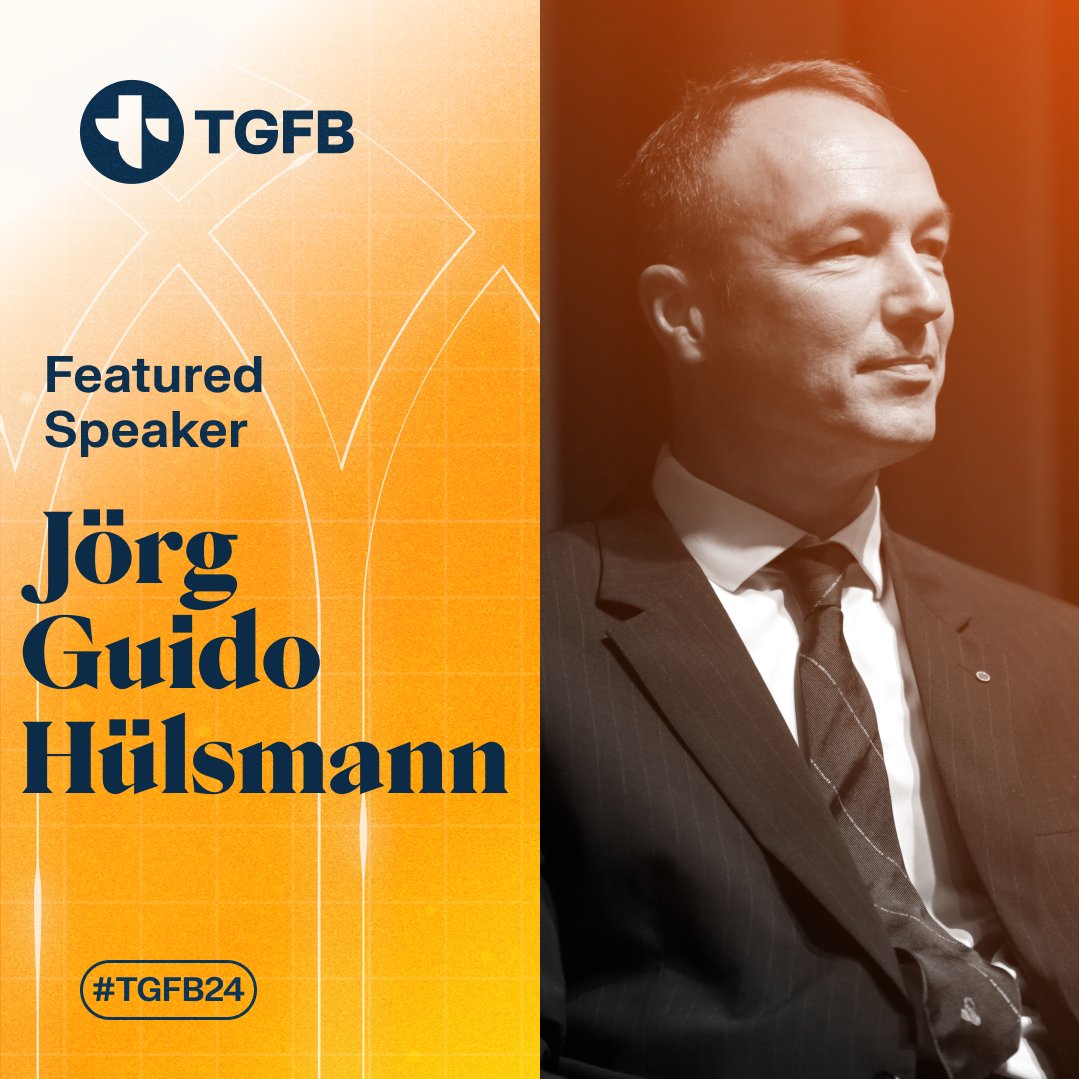 We are thrilled to announce Austrian economist and @Mises fellow Jörg Guido  Hülsmann as a speaker at #TGFB24! While not an advocate of #Bitcoin, Prof  Hülsmann literally wrote the book on the