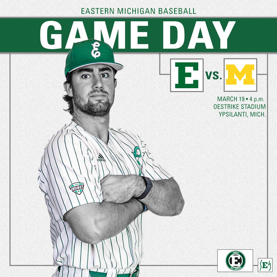 𝗪𝗘 𝗣𝗟𝗔𝗬 𝗔𝗧 𝗛𝗢𝗠𝗘 𝗧𝗢𝗗𝗔𝗬

🆚Michigan
📍Ypsilanti, Mich.
🏟️Oestrike Stadium
🕓4 p.m.
📊tinyurl.com/2pbjejsx
📺tinyurl.com/mrphwchf

#EMUEagles | #HTR