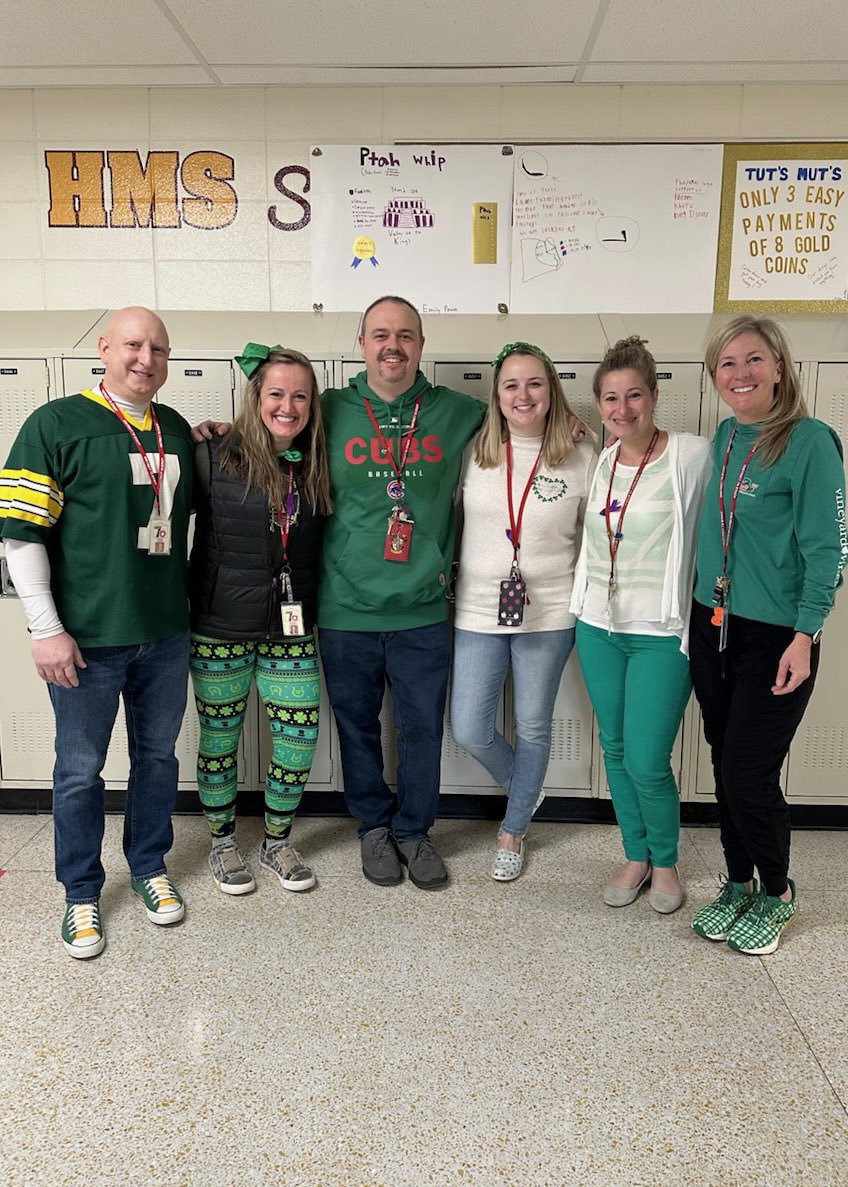 Happy St. Patrick’s Day from 6 Maroon! #SpiritDay #d70shinyapple @HighlandD70 @LibertyvilleD70