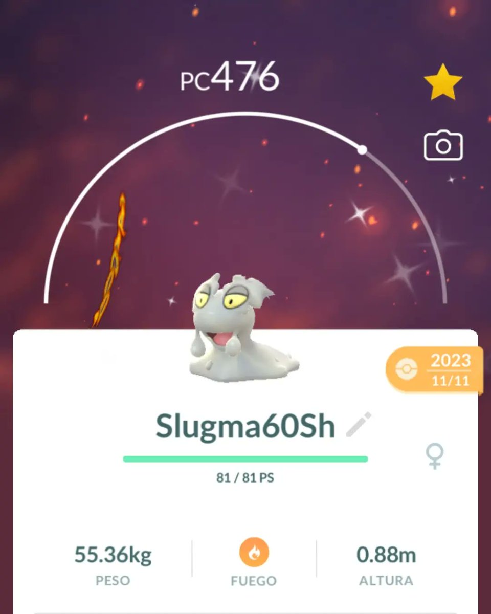 PokemonGOPTY507's tweet photo. ♥️ 👽🍀
🔺
🔻 
✳️SLUGMA✨✳️
▫️
🟣Capturado en Estado Salvaje 
🔸
🔹
🔸
🔹
#slugmashiny #captura #estadosalvaje #pokemon #pokemongo
#pokemongoapp #pokemongopanama
#pokemonpanama
#pokemongo507 #pokemon507 #pokemongopty507
#507pokemongo #pgopanama https://t.co/OGBxr8pjzE