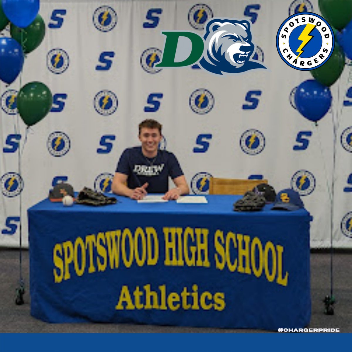Congratulations to Senior Breckyn DeAngelis who will continue his athletic and academic career at Drew University in the 2024-2025 school year. @DrewUBaseball