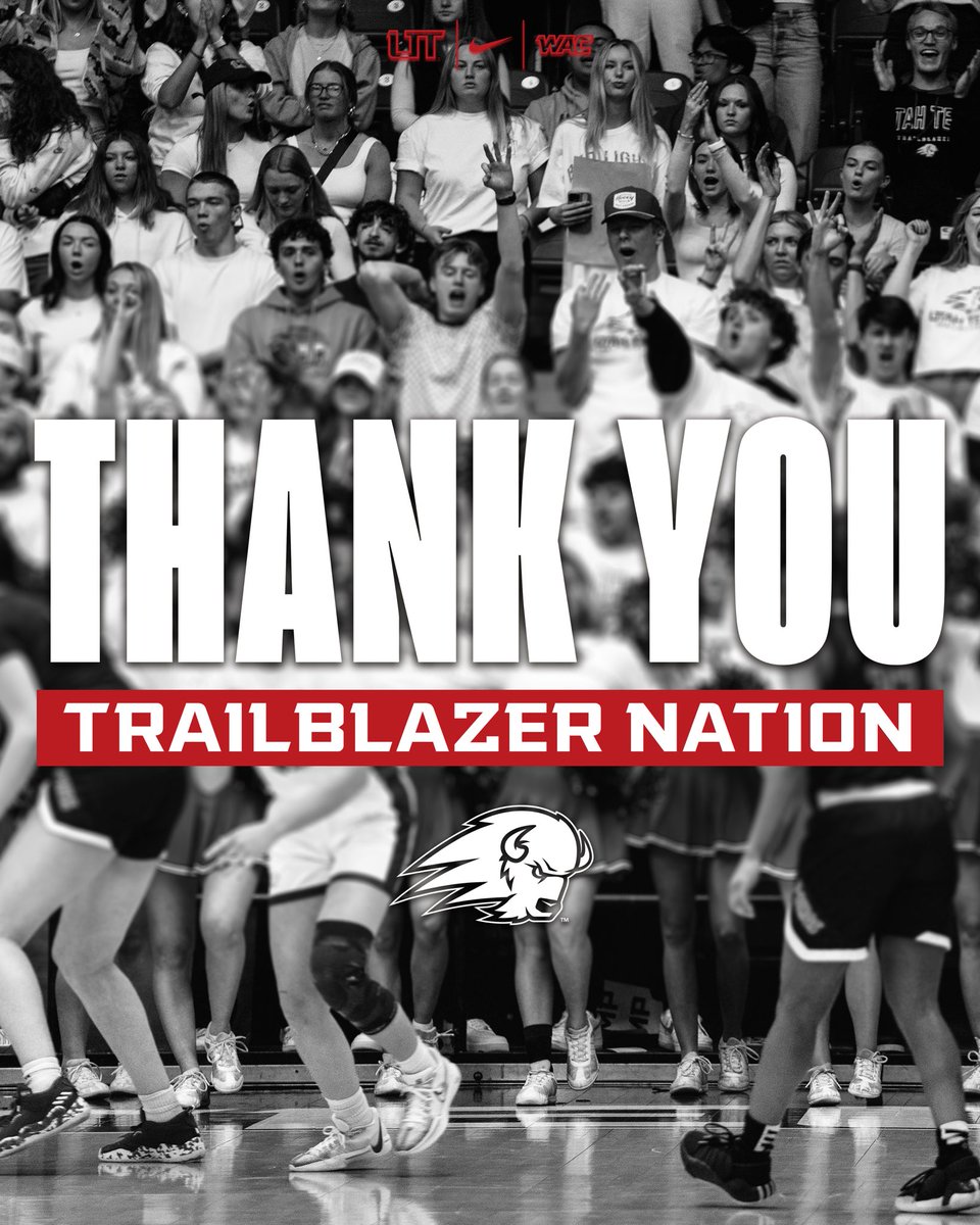 𝙏𝙃𝘼𝙉𝙆 𝙔𝙊𝙐 Trailblazer Nation for all the memories this season! 🦬❤️ #UtahTechBlazers