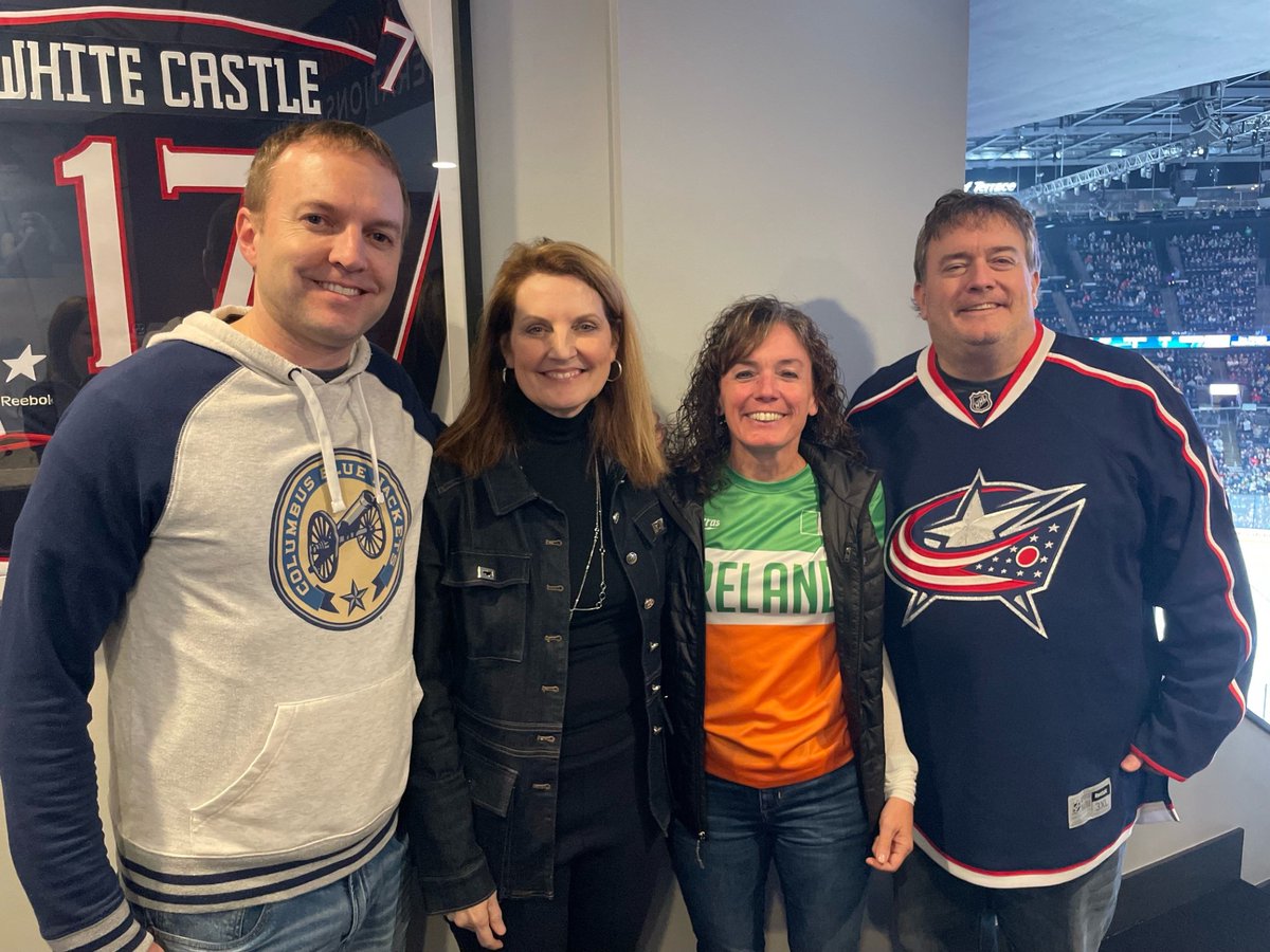 ohiodominican's tweet photo. Exciting Saturday as ODU hosted Diocesan principals, delegates & alumni at the Blue Jackets game! Special thanks to ODU Trustee John Kelley '05 (MBA), and his sister Erin Shannon, a proud ODU parent, for a memorable evening in the White Castle Suite! #ODU #Diocesan #GoBlueJackets https://t.co/FoGfiXDZEs