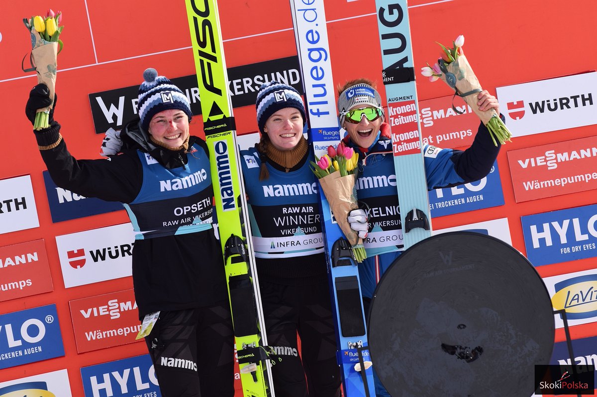 SkokiPolska's tweet image. Końcowa klasyfikacja generalna 5. turnieju #RawAir kobiet 2024 ⛷️

1. Eirin Maria #Kvandal 🇳🇴 1790,4 pkt
2. Silje #Opseth 🇳🇴 1638,4 pkt
3. Eva #Pinkelnig 🇦🇹 1634,9 pkt
... 44. Anna #Twardosz 🇵🇱 321,5 pkt

Więcej na #SkokiPolska ⤵️ skokipolska.pl/5-raw-air-kobi…
📸 Zuzanna Janeczek