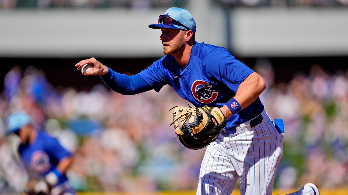 Michael Busch has played all over the infield during his time in the Minors. Now, MLB's No. 51 overall prospect is using that versatility and athleticism to earn the #Cubs' starting first-base job. atmlb.com/49XfQDs
