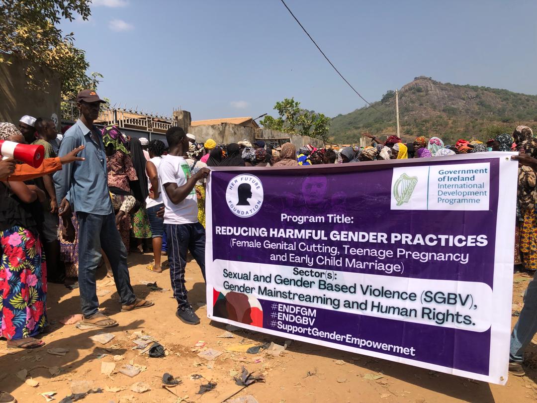 @HerFutureFound1 we are excited to start public engagement & awareness campaigns on the Reduction of GBV and FGM in Koinadugu and Falaba Dis. More pictures on the link below photos.app.goo.gl/9VJcuWcTsyUXHZ… This project is supported by @IrlEmbFreetown @EUinSierraLeone @UNFPASierraleon