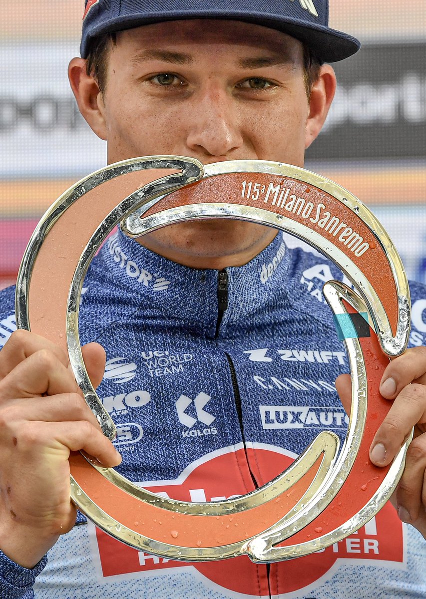 Jasper Philipsen (Alpecin-Deceuninck)  won the 2024 Milano Sanremo with Michael Matthews (Team Jayco AlUla) second and Tadej Pogacar (UAE Team Emirates) third