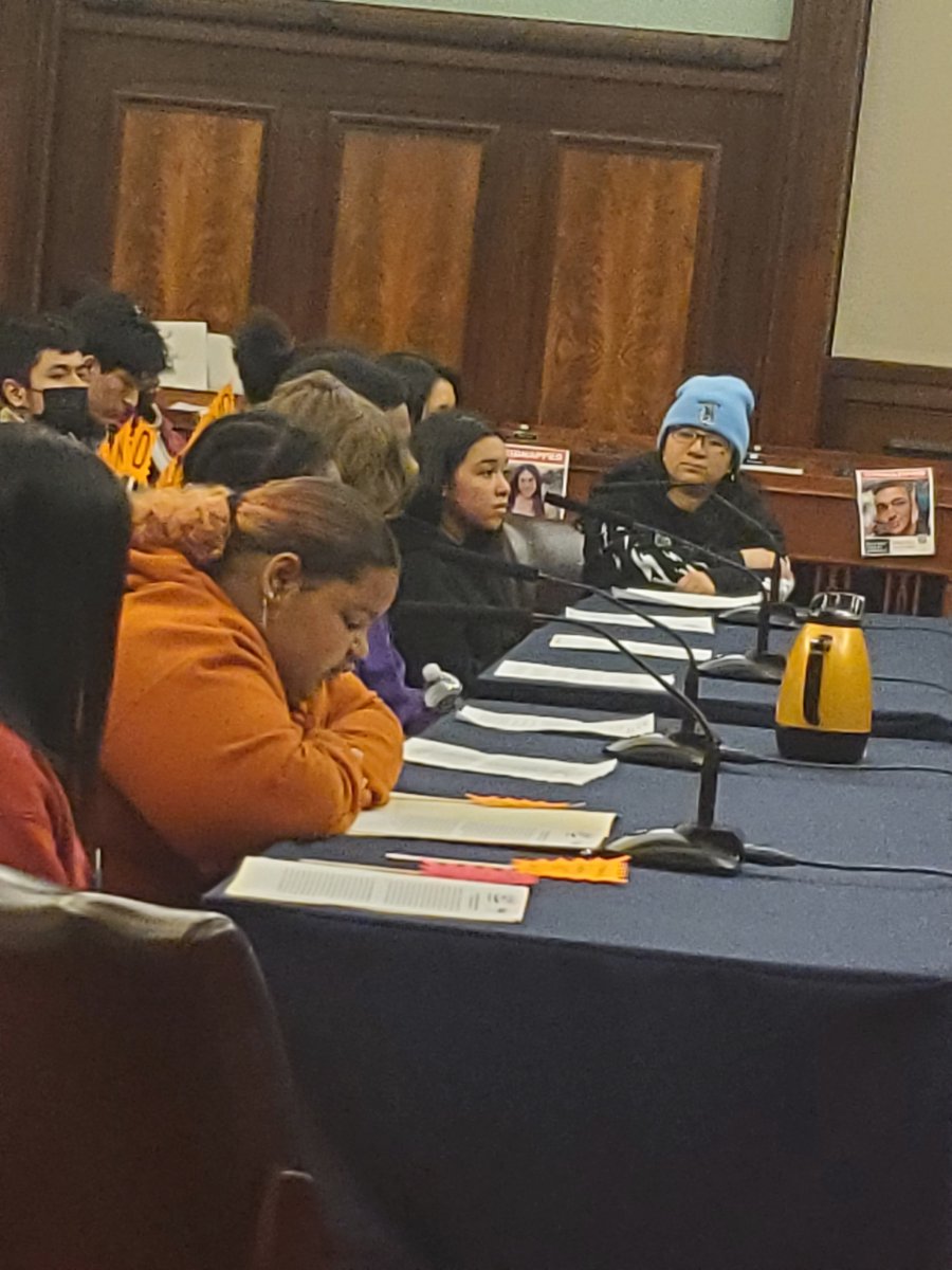 For the past 3 hours, students have testified before @NYCCouncil calling for increased funding, and no cuts, to @NYCSchools programs like restorative justice, social workers, Mental Health Continnum, bilingual supports, & translation services. These programs are at risk of cuts.