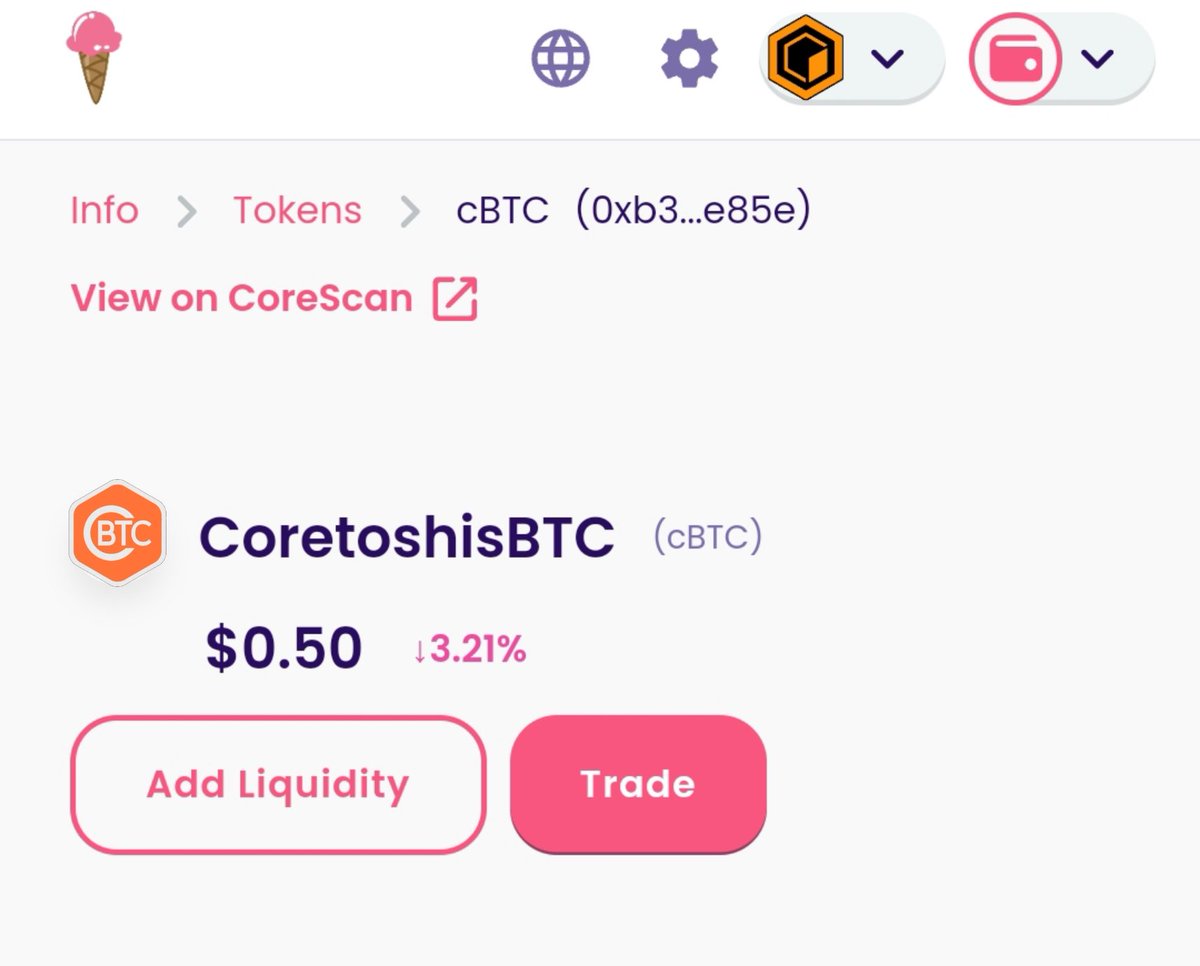 Coretoshis Bitcoin 👀

#cBTC #CoreDAO #Coretoshis