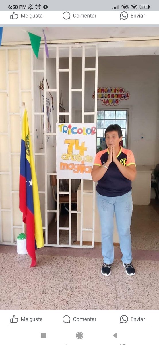 Celebrando los 74 años de la revista Tricolor <a href="/Berzabethg1/">Berzabethgandicaoficial</a>  <a href="/Div_Ini_Pri_Esp/">Divi. de Niños y Niñas ZET</a> <a href="/educinicialmppe/">Educación Inicial</a>