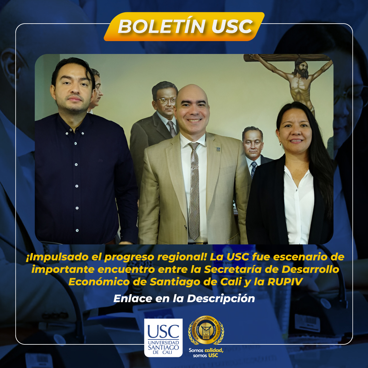 usantiagodecali's tweet image. ¡Importante encuentro en la USC! 🌟

🎓 Rectores de IES y la Secretaría de Desarrollo Económico de Cali se reunieron para fortalecer la cooperación academia-gobierno en pro del progreso regional. 💼

🤝 sge.st/si7XvWO

#EducaciónSuperior #Innovación #ProgresoRegional