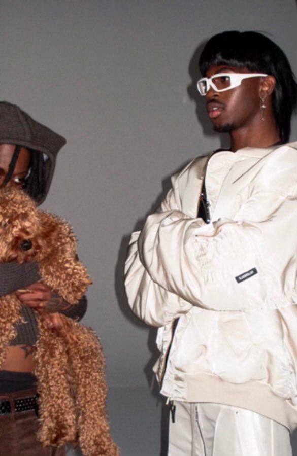 PopCrave's tweet photo. Skaiwater &amp; Lil Nas X on set of their upcoming “Light!” music video dropping this week. https://t.co/aGO5xXfmRY