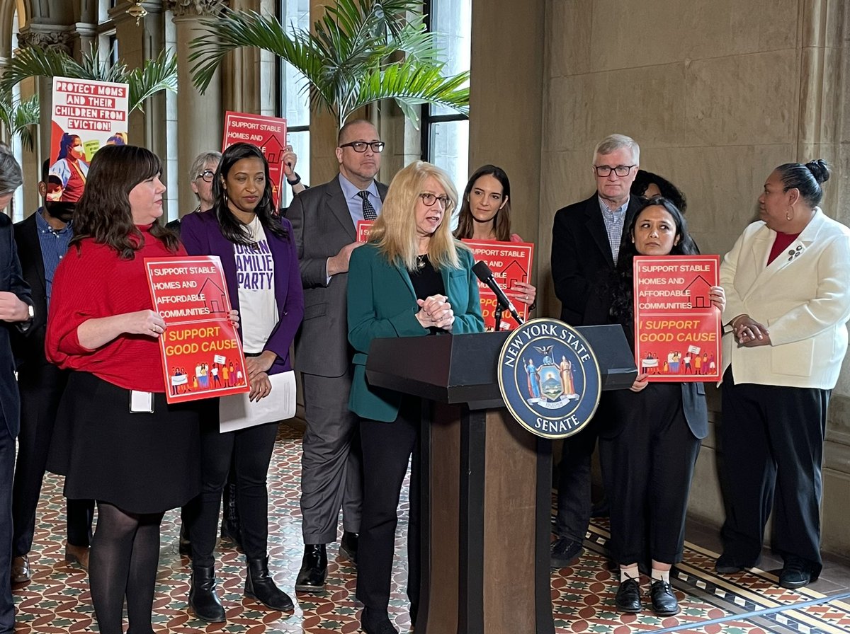 In NYS, tenants who pay their rent & adhere to the rules should not have to fear being kicked to the curb through capricious evictions or rent gouging. By increasing supply we will house people in the future. By protecting tenants we ensure people remain in their homes today.