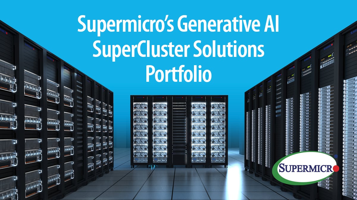 Supermicro's tweet photo. ✨ NEW: Announcing the launch of three NVIDIA-based generative AI SuperClusters: A 4U liquid-cooled system, an 8U air-cooled system, and a 1U air-cooled NVIDIA MGX system—purpose-built for LLM performance and cloud-scale inference.

Read more: https://t.co/pc3uYKyiwo https://t.co/uEnurGDysD