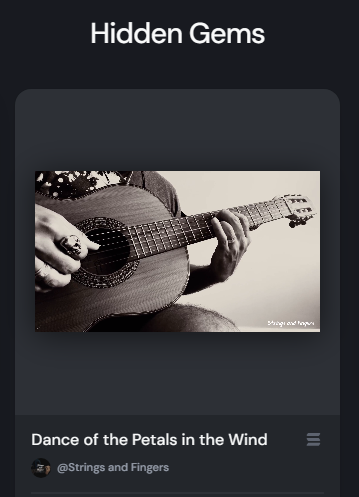 StringsFingers's tweet photo. Good evening! ❤️❤️🎵🎵

Very happy that our first NFT has been featured in @exchgART  -  "Hidden Gems".

Thank you for believing in music and the potential of this art in the NFT universe.

Link in the comments https://t.co/JrAFikg912