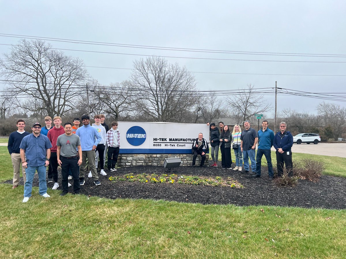 Experiential Learning Program (@mhs_xlp) on Twitter photo These <a href="/MasonHSComets/">MasonComets</a> had a fantastic tour and a career discussion with Hi-Tek engineers. Thank you to the <a href="/hitekmfg/">Hi-Tek Manufacturing</a> team of Jennifer, Andy, Martin, Daniel, and Alex! These <a href="/MasonHSComets/">MasonComets</a> had a fantastic tour and a career discussion with Hi-Tek engineers. Thank you to the <a href="/hitekmfg/">Hi-Tek Manufacturing</a> team of Jennifer, Andy, Martin, Daniel, and Alex!
