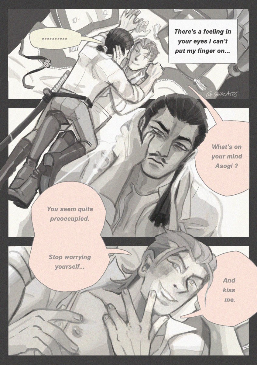 guacatos's tweet photo. dgs 2 / tgaa 2 spoilers ⚔️💗⚖️ 
ENG translation brought to you by @Orfea_Nera thank you friend 🫰 
FR (og) version down bellow 
#玄クリ #genklint #klintvanzieks #genshinasogi https://t.co/wbFC8H90DY