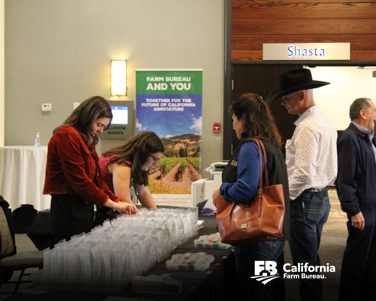 CAFarmBureau's tweet photo. Welcome to the 2024 Capital Ag Conference!

Thanks for joining us in Sacramento as we begin our grassroots, policy development process with our Commodity Advisory Committees.

#CAFarmBureau #CAFB #FarmBureau #CapitalAgConference #CapitalAg2024 #Committee #Commodities #Grassroots https://t.co/6ivBkpoWc0