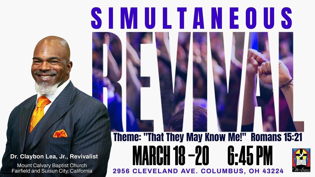 Revival begins tonight. If you can join us, I would love to see you there. 

Pray for me 🙏🏾