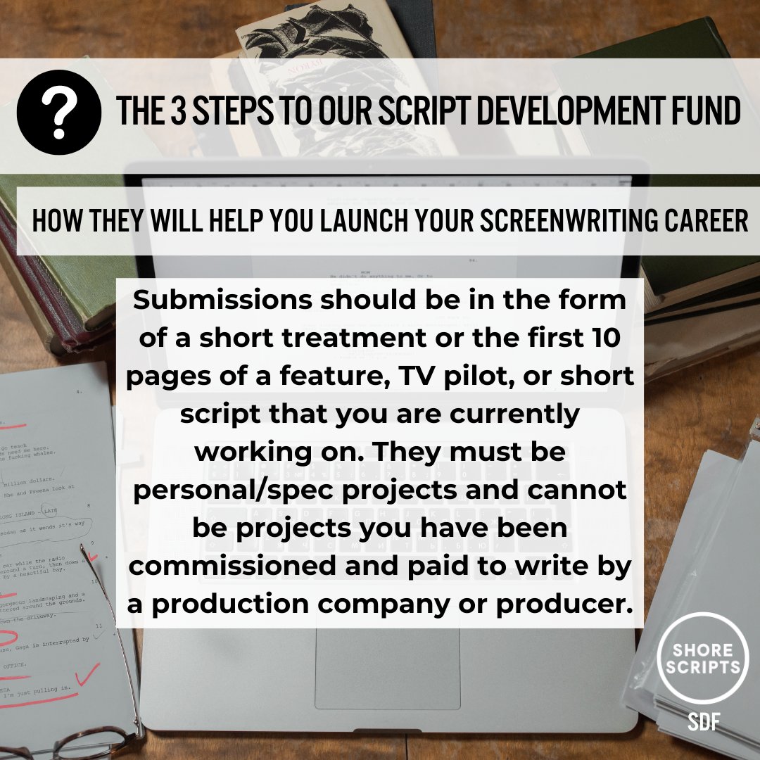 ShoreScripts's tweet photo. Submit a short treatment or first 10 pages of your personal/spec project for a chance to win cash grants and one year of expert #scriptdevelopment support with our Head of Education, Lee Hamilton.
Enter now and find the time to write! #screenwriting
https://t.co/J7rUomDYJj https://t.co/iU8m299D9A