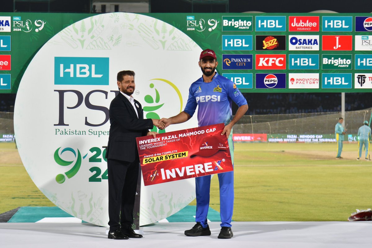 thePSLt20's tweet photo. Congratulating the top performers of #HBLPSL9 👏

Player of the final – Imad Wasim 
Emerging Player of the Tournament – Muhammad Irfan Khan 
All-Rounder of the Tournament – Saim Ayub 
Fielder of the Tournament – Muhammad Irfan Khan 
Wicketkeeper of the Tournament – Azam Khan 
Bowler of the Tournament – Usama Mir 
Batter of the Tournament – Usman Khan
HBL - Player of the Tournament – Shadab Khan
Spirit of Cricket Award – Peshawar Zalmi
Umpire of the Tournament – Asif Yaqoob

#HBLPSLFinal | #KhulKeKhel | #MSvIU
