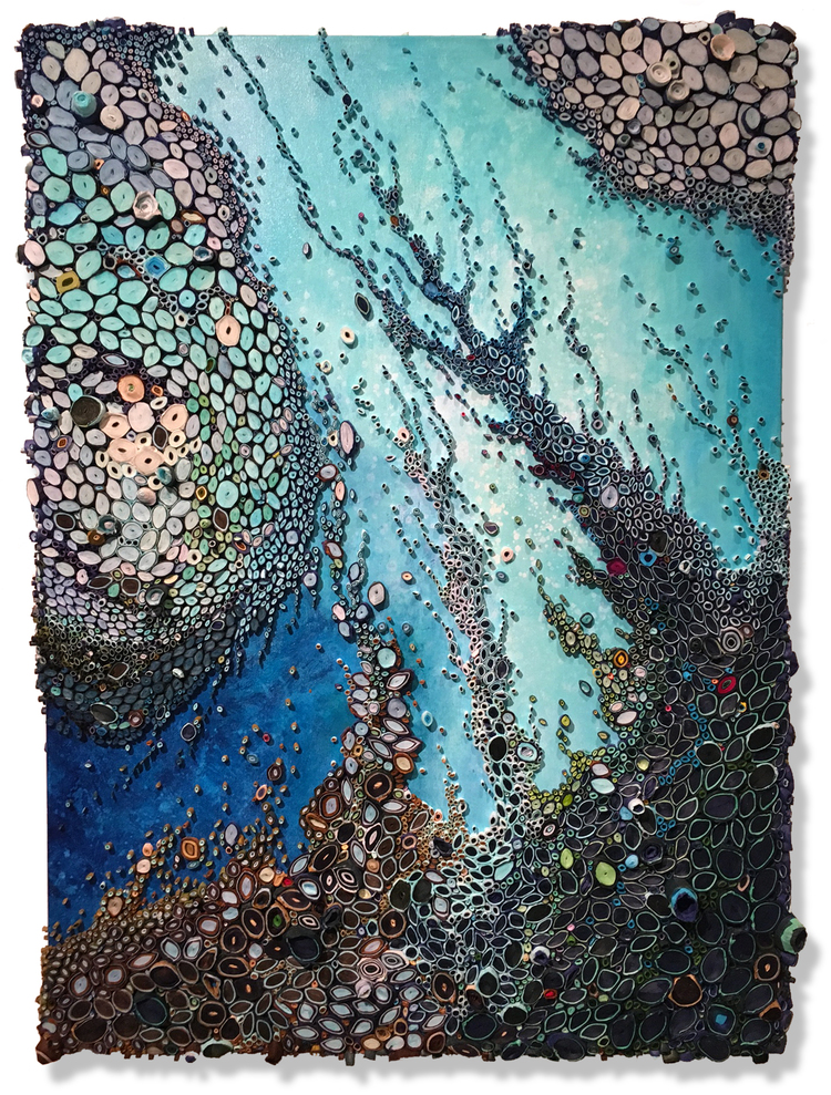 WomensArtForAll's tweet photo. Amy #Genser (@AmyGenserStudio) •Cerulean Border• #WomensArt #ArtByWomen #WomenArtists https://t.co/VBVqDfec8X