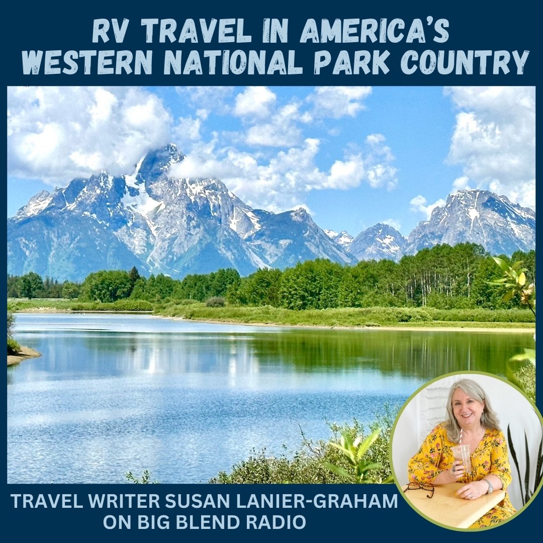 Tune in tonight as travel writer Susan Lanier-Graham’s RV TRAVEL interview airs on @BigBlendMag #ifwtwa #travel shows.acast.com/big-blend-radi…