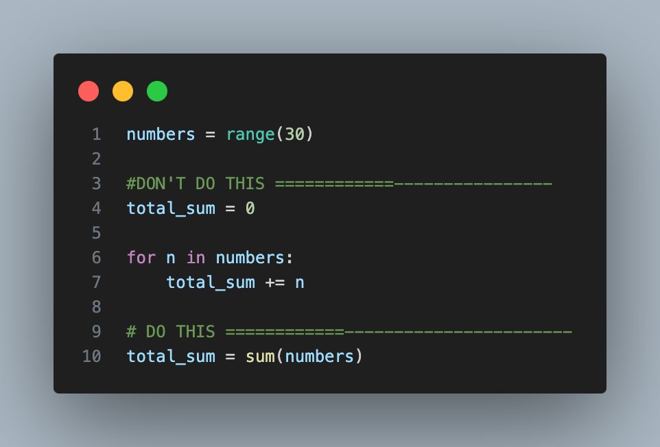 realmbit's tweet photo. π‘π» #codingtips #programming #codethisnotthat #CodingJourney
2/ #pythonprogramming #Python
Sum all values https://t.co/5X80PJ6ZFM