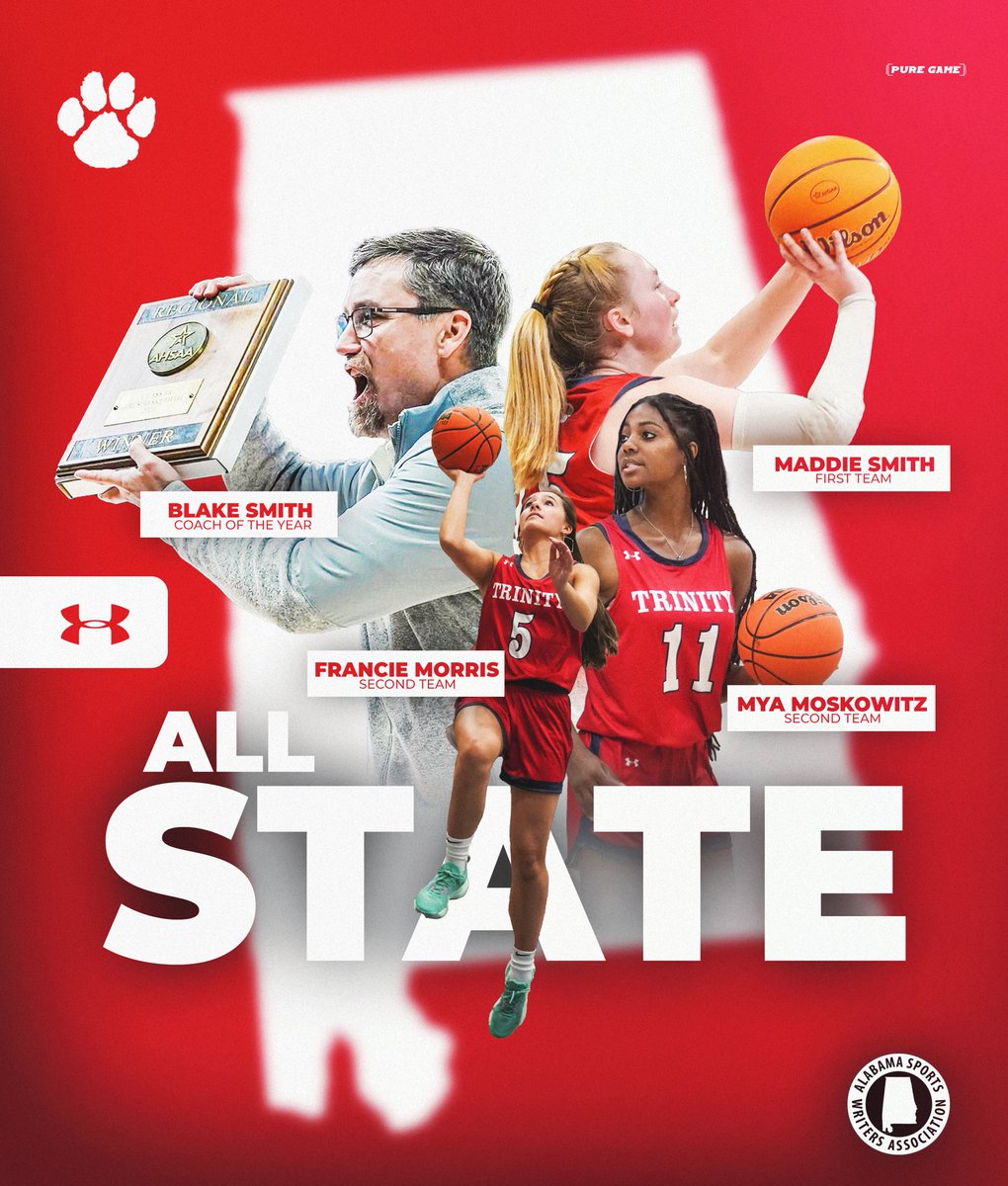 TPSAthletics1's tweet photo. Congratulations to Maddie Smith, Francie Morris, and Mya Moskowitz for being named to the Alabama Sports Writers Association All-State Team! Also, big congratulations to Coach Blake Smith for being named Coach of the Year! Way to go, Wildcats! #trinitybasketball #ASWAallstate https://t.co/hp05Zce8uF