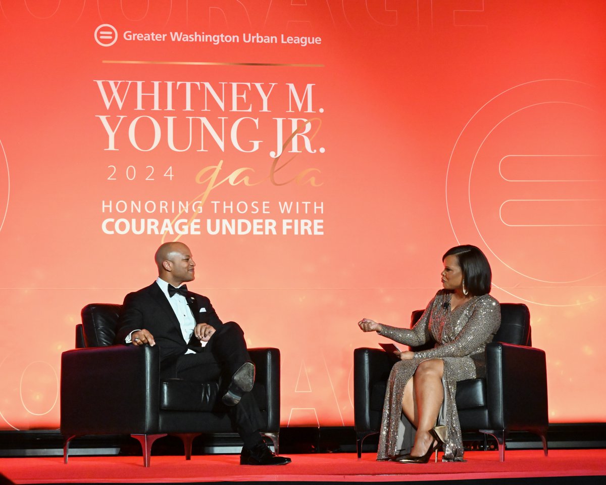 gwul365's tweet photo. The Greater Washington Urban League welcomed 400+ guests to the Whitney M. Young Jr Gala! Special thanks to hosts @iamjslocumb, @thelauracoates, and honorees: Maryland's @GovWesMoore, The Scotland Community, @DCJusticelab's Patrice Sulton, and @MidAtlanticIP's Chris Turner. https://t.co/HZHPerMWOj