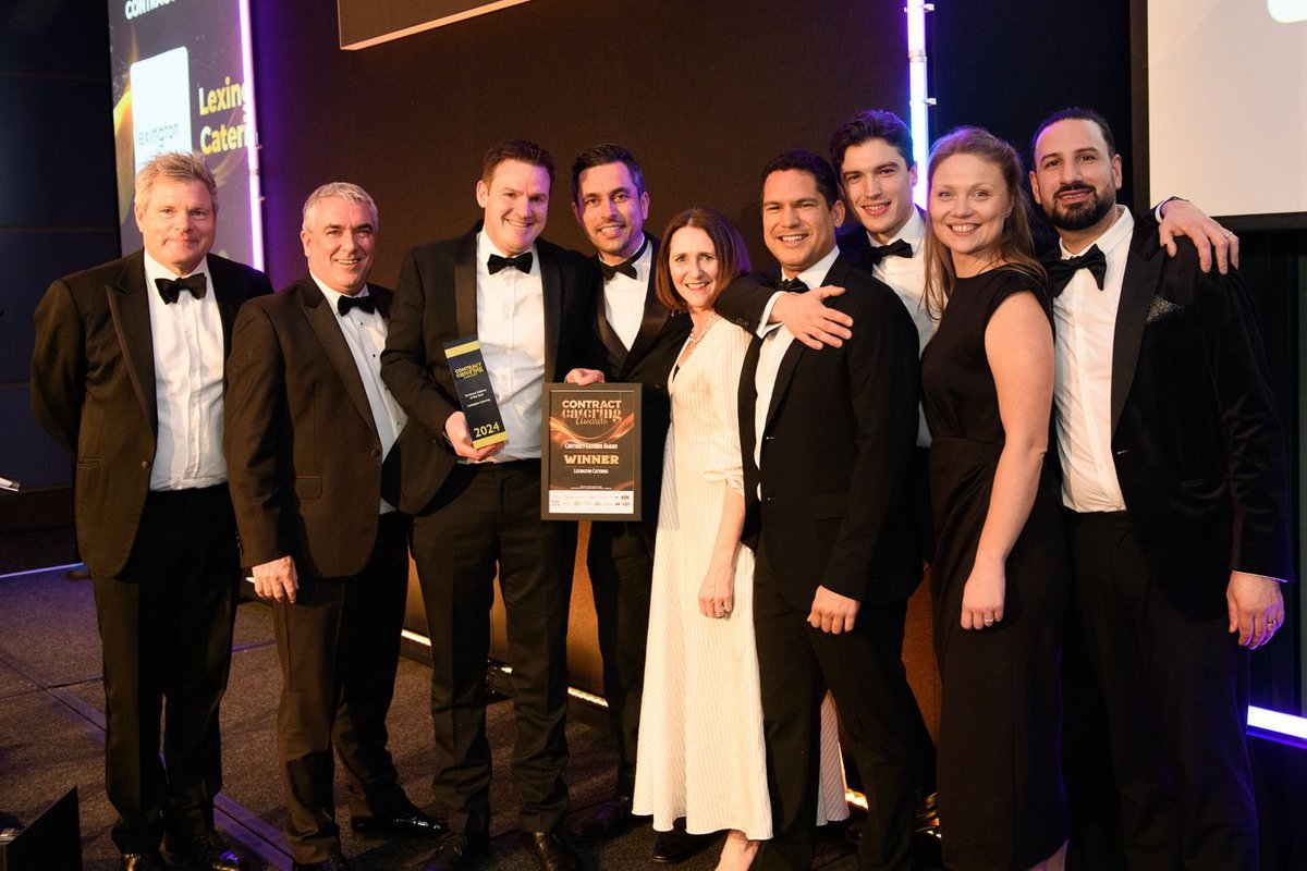 Contract Catering Magazine (@ccateringmag) on Twitter photo Here it is, folks… the prestigious Contract Caterer Award, sponsored by <a href="/SohoSandwich/">The Soho Sandwich Co</a>, goes to… <a href="/LexyFood/">Lexington Catering</a>, who live by its mission statement: to work with super people, providing great food and service, having fun and enjoying success. Cheers to that!
#ContractCateringAwards Here it is, folks… the prestigious Contract Caterer Award, sponsored by <a href="/SohoSandwich/">The Soho Sandwich Co</a>, goes to… <a href="/LexyFood/">Lexington Catering</a>, who live by its mission statement: to work with super people, providing great food and service, having fun and enjoying success. Cheers to that!
#ContractCateringAwards