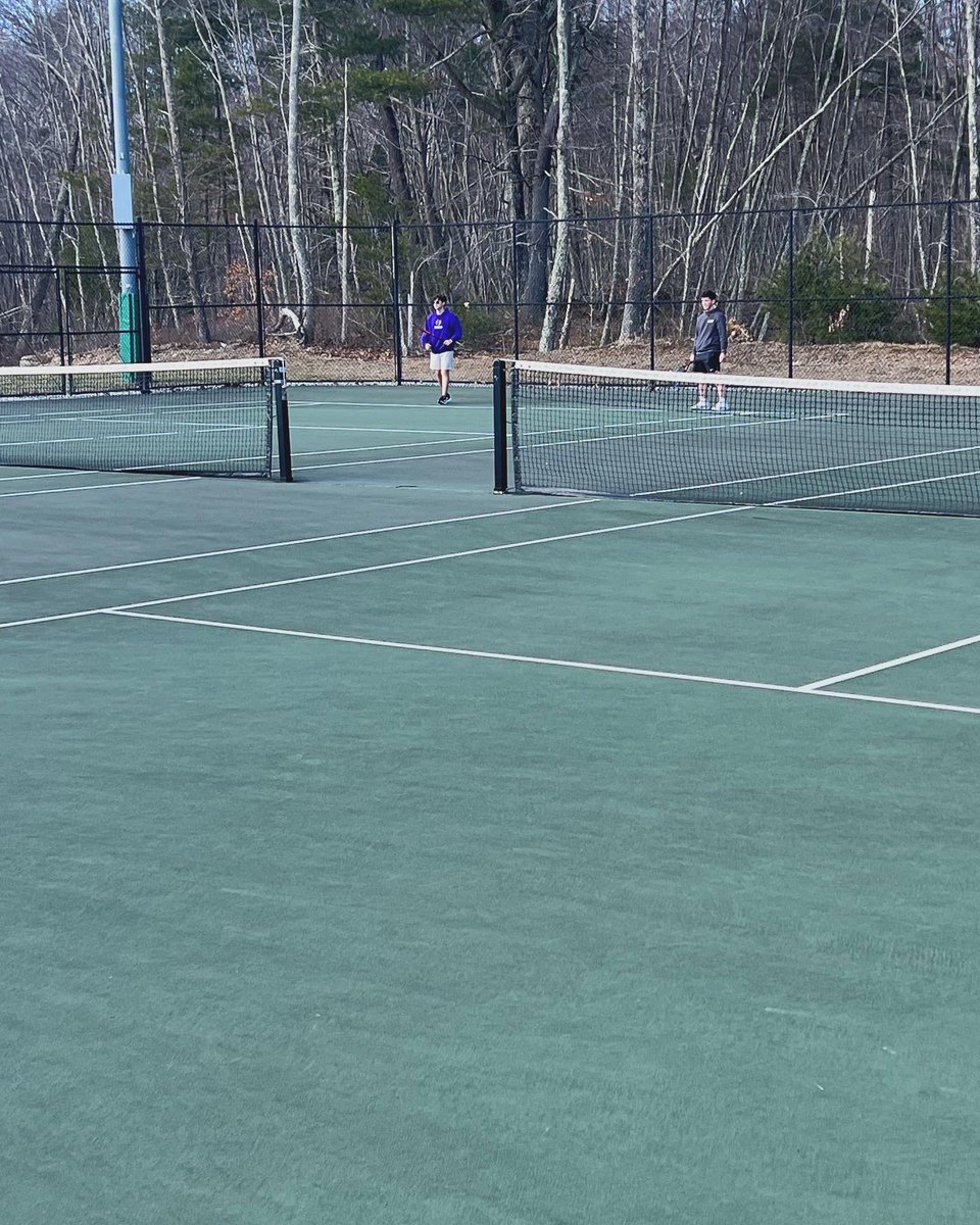 Great first day of practice!! 🎾