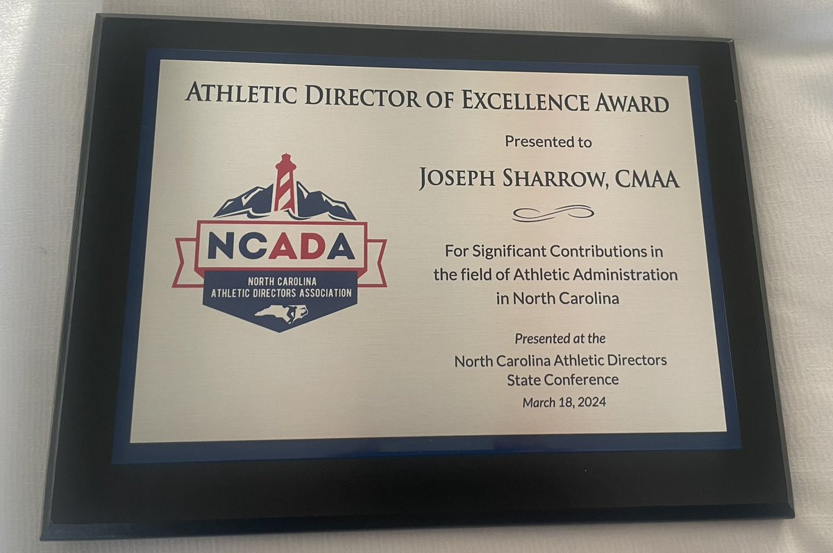 Humbled and blessed to be recognized by my <a href="/NCADA1970/">NCADA</a> colleagues as an “Athletic Director of Excellence”. This recognition is only possible because of the continuous support I receive from the <a href="/JHSFalcons/">Jordan High School</a> community, administration, and athletics staff. Thank you and Go Falcons!