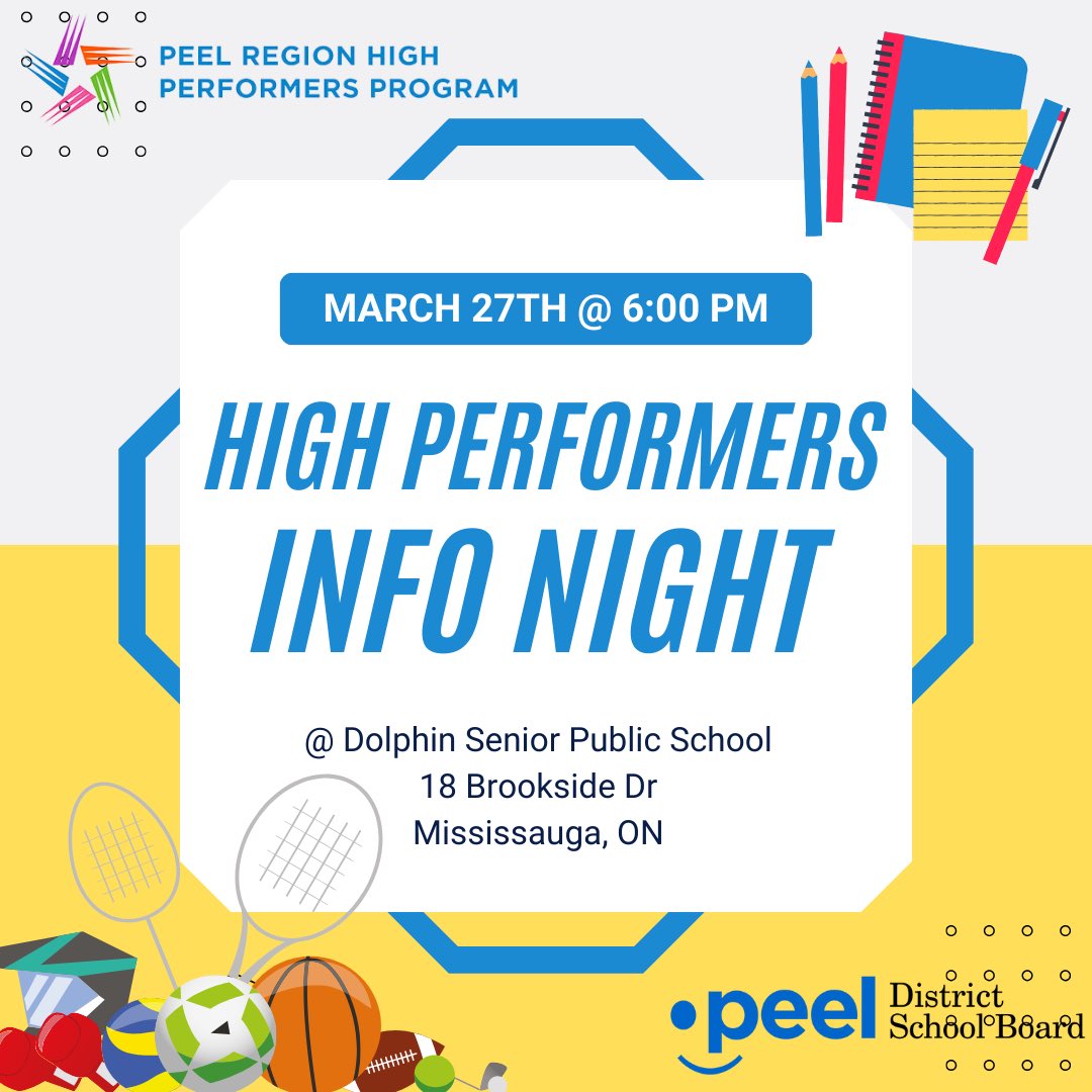 High Performers Dolphin Sr (@hpdolphinsr) on Twitter photo Does your child have an intense sports or arts training schedule that requires a flexible school schedule? Find out more about <a href="/PeelSchools/">Peel District School Board</a> #HigherPerformersProgram at our info night March 27 <a href="/DolphinSeniorPS/">Dolphin Sr PS</a> DYK: you don’t have to be a Peel Student to attend? <a href="/hpe4pdsb/">HPE, PDSB</a> Does your child have an intense sports or arts training schedule that requires a flexible school schedule? Find out more about <a href="/PeelSchools/">Peel District School Board</a> #HigherPerformersProgram at our info night March 27 <a href="/DolphinSeniorPS/">Dolphin Sr PS</a> DYK: you don’t have to be a Peel Student to attend? <a href="/hpe4pdsb/">HPE, PDSB</a>