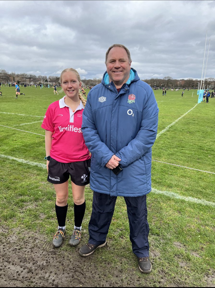 Not only did we have the @GSPipesAndDrums open the @RPNS7s tournament and the U18 Bulls play in the Vase, we also had our superstar referee Natalie out with the whistle today refereeing the boys and girls competitions! She was fantastic! #bleedgreen @GordonsPEDept @NextGenXV