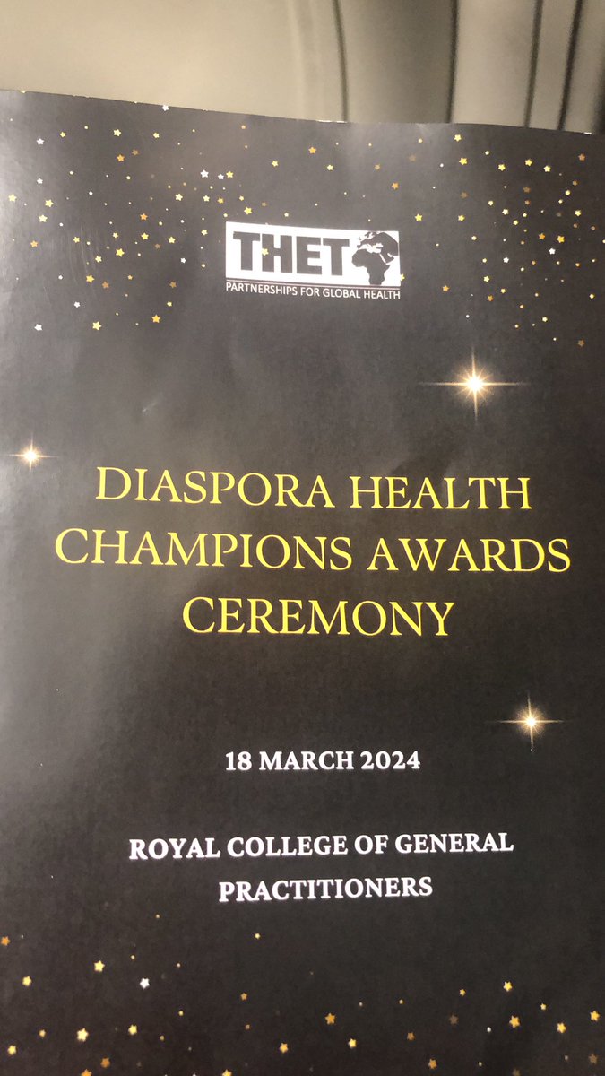 A fantastic evening! Huge congratulations to all Diaspora Champions but very especially RN Margaret Baron-Catuday of @CUH_NHS @CambGHP we’re honoured to be part of this really important work Thank you for your leadership @THETlinks