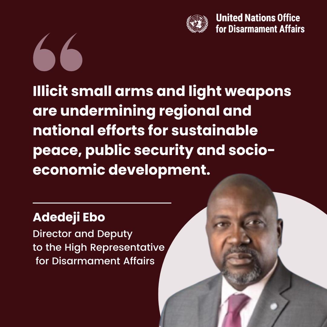 The illicit proliferation, diversion & misuse of small arms & light weapons is a major factor contributing to perpetuate much of the human suffering we see in the world. @AdedejiEbo at the regional meeting of Carribean States on the topic of #SALW ➡️ front.un-arm.org/wp-content/upl…