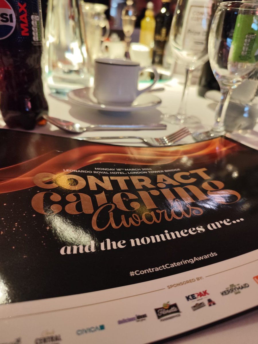 Pleasure to attend the #ContractCateringAwards tonight! @CCateringMag
